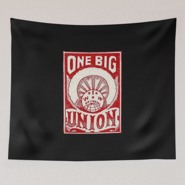 Item preview, IWW ONE BIG UNION RED UNIVERSAL VINTAGE LOGO designed and sold by Redusedone.
