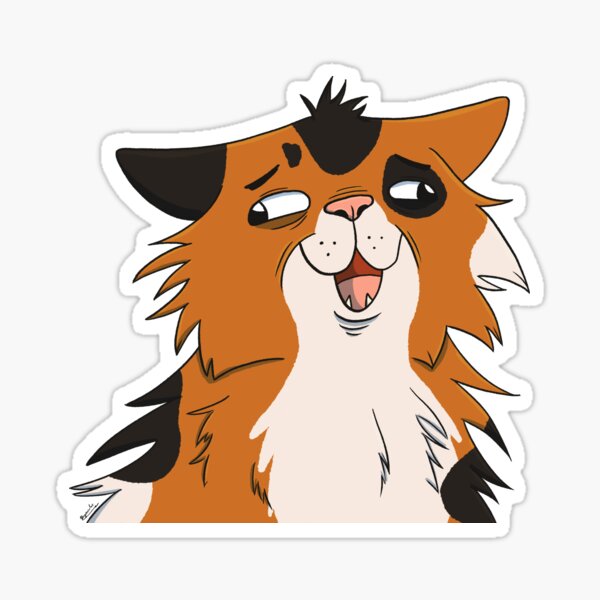 Crazy Cat Sticker