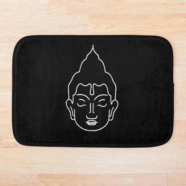 Item preview, Bouddha blanc sur fond noir designed and sold by Malisucustoms.