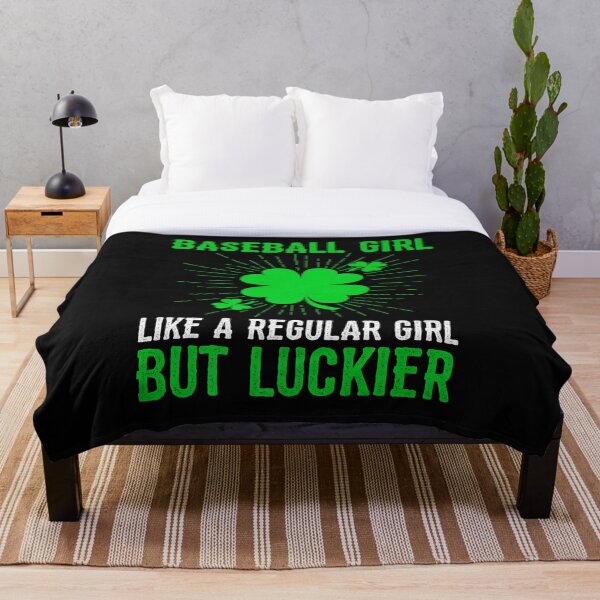 Item preview, Baseball Girl Like A Regular Girl But Luckier St Patricks designed and sold by sellexxf69.