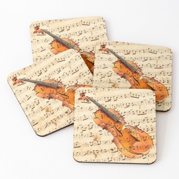 Item preview, Violin on musical note background effect designed and sold by Grégory DUBUS.