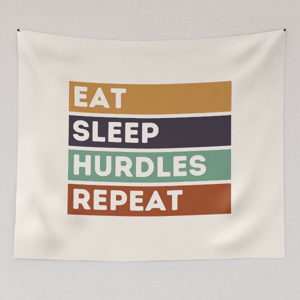 Item preview, Eat Sleep Hurdles Repeat designed and sold by stuff-n-stuff.