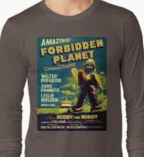 Vintage Sci-fi Movie Forbidden Planet, Robot Long Sleeve T-Shirt