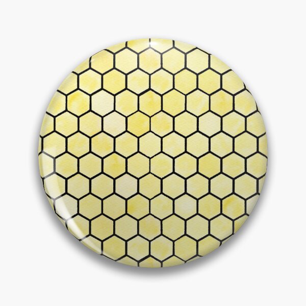 Item preview, Yellow Hexagon/Honeycomb Pattern - Black designed and sold by VvdVenDesign.