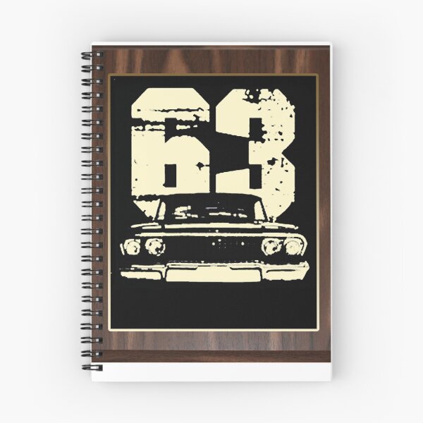 Item preview, Camiseta con vista frontal Chevy Impala 1963 designed and sold by StrihsApparel.