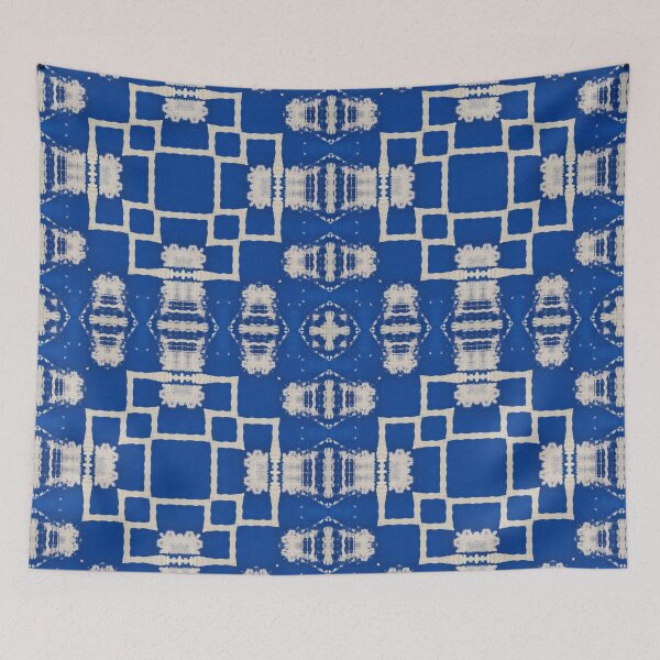 Item preview,  Bright Blue Paint Press Surface Pattern 3 Artist Jenny Meehan  designed and sold by Jenny Meehan Art Prints and Patterns  .