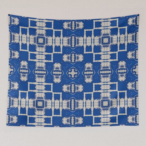 Item preview, Bright Blue Paint Press Surface Pattern 4 Artist Jenny Meehan  designed and sold by Jenny Meehan Art Prints and Patterns  .