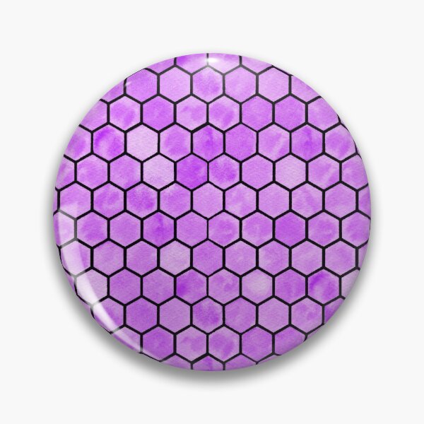 Item preview, Purple Hexagon/Honeycomb Pattern - Black designed and sold by VvdVenDesign.