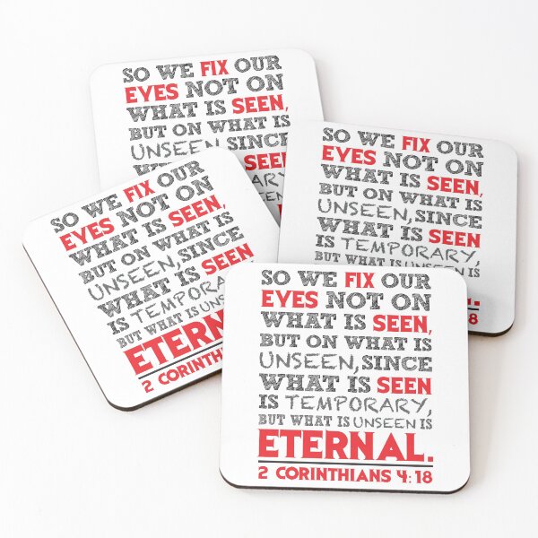 Item preview, 2 Corinthians 4:18 Fix Our Eyes On What Is Unseen designed and sold by plushism.