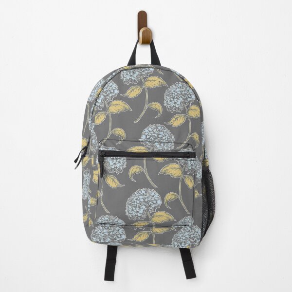Item preview, Hydrangea Vintage Floral Pattern Gray Gold designed and sold by jeff-jones.