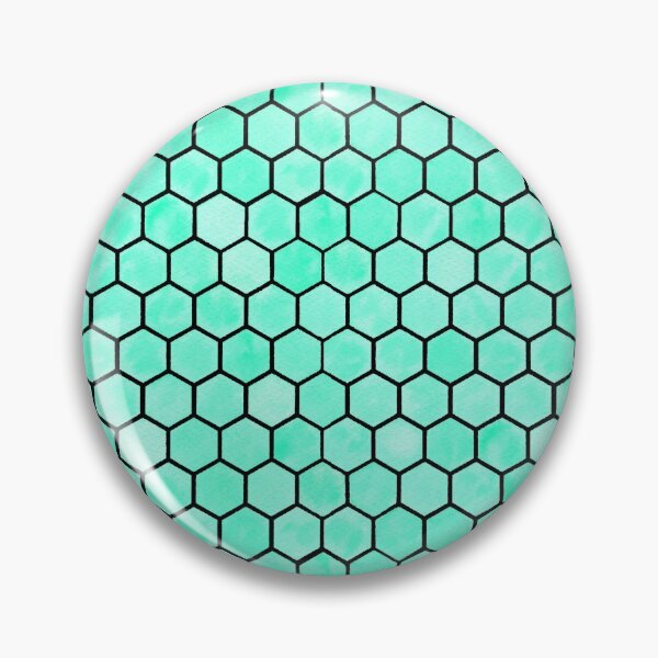 Item preview, Green Hexagon/Honeycomb Pattern - Black designed and sold by VvdVenDesign.
