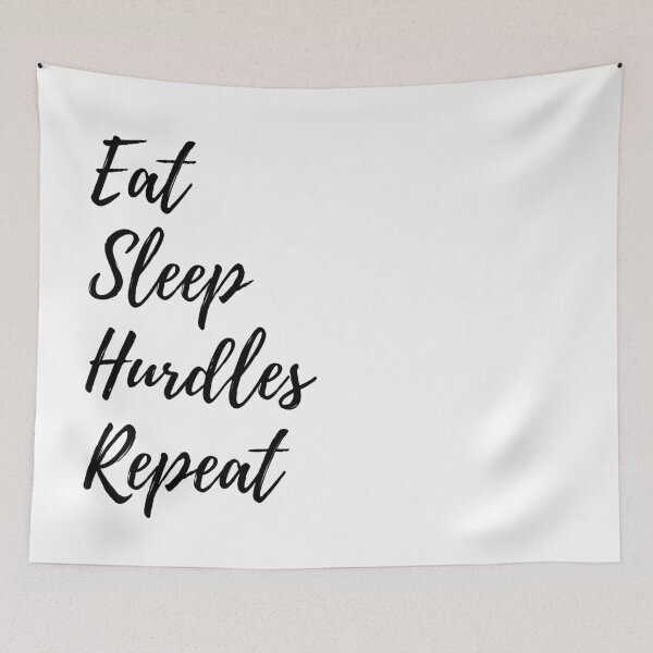 Item preview, Eat Sleep Hurdles Repeat designed and sold by stuff-n-stuff.