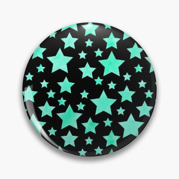 Item preview, Green Star Pattern - Black designed and sold by VvdVenDesign.