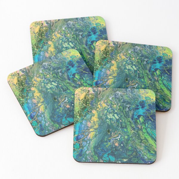 Item preview, Acrylic pour green designed and sold by MrsJinxy.