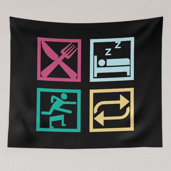 Item preview, Eat Sleep Hurdles Repeat designed and sold by stuff-n-stuff.