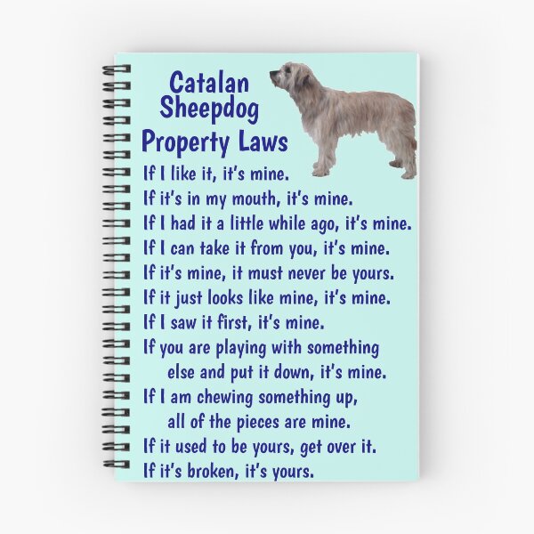Item preview, Catalan Sheepdog - property laws  designed and sold by thepetcellar.