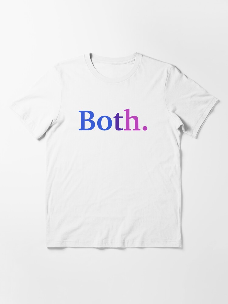 T-shirt essentiel ''Tous les deux. - Couleurs bisexuelles' : autre vue