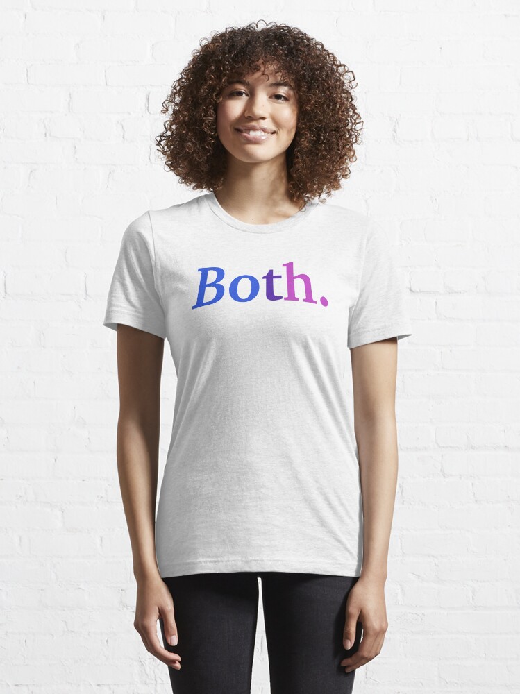T-shirt essentiel ''Tous les deux. - Couleurs bisexuelles' : autre vue