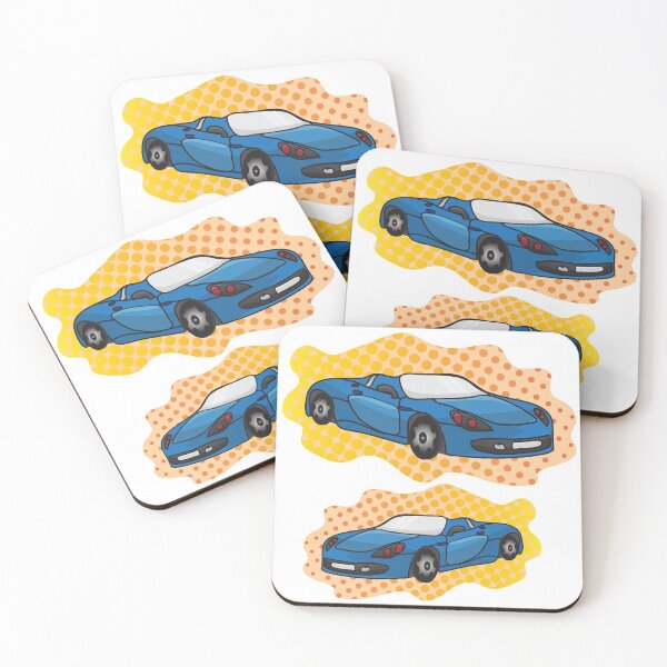 Item preview, Blue car cartoon art - Speed in your life designed and sold by feel-free-store.