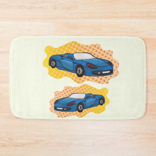 Item preview, Blue car cartoon art - Speed in your life designed and sold by feel-free-store.