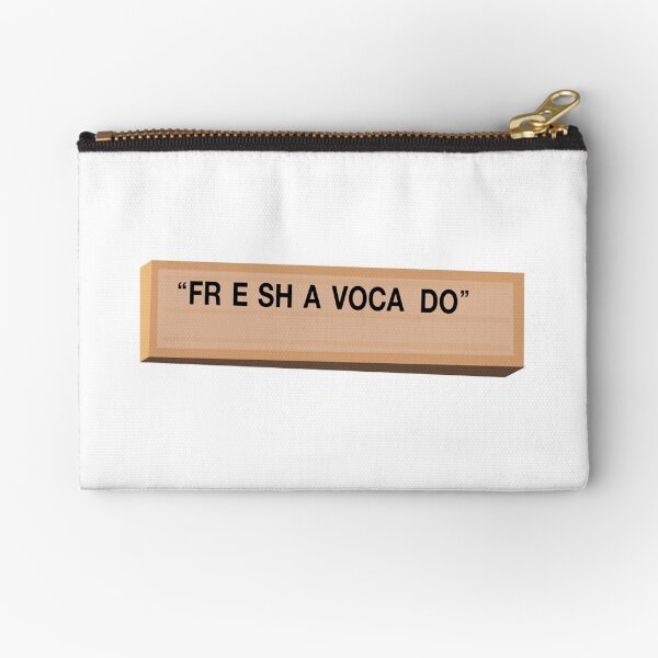 Fr e sh a voca do Zipper Pouch