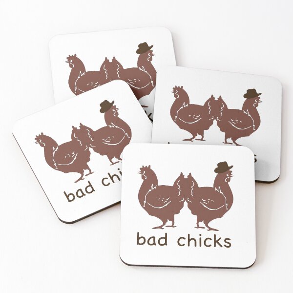 Item preview, bad chicks chickens with hats designed and sold by Sellery-GbR.