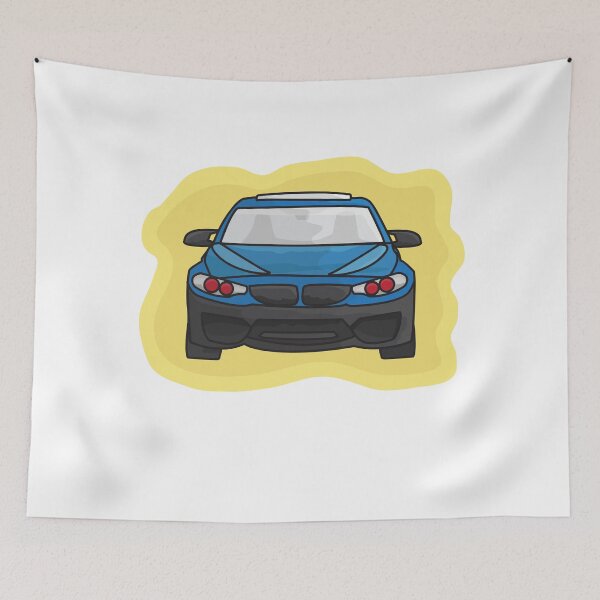 Item preview, Blue car cartoon art - speed in your life designed and sold by feel-free-store.