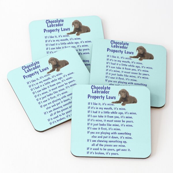 Item preview, Chocolate Labrador - property laws  designed and sold by thepetcellar.