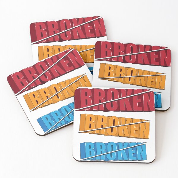 Item preview, Broken 3d text art - Colorful typography designed and sold by feel-free-store.
