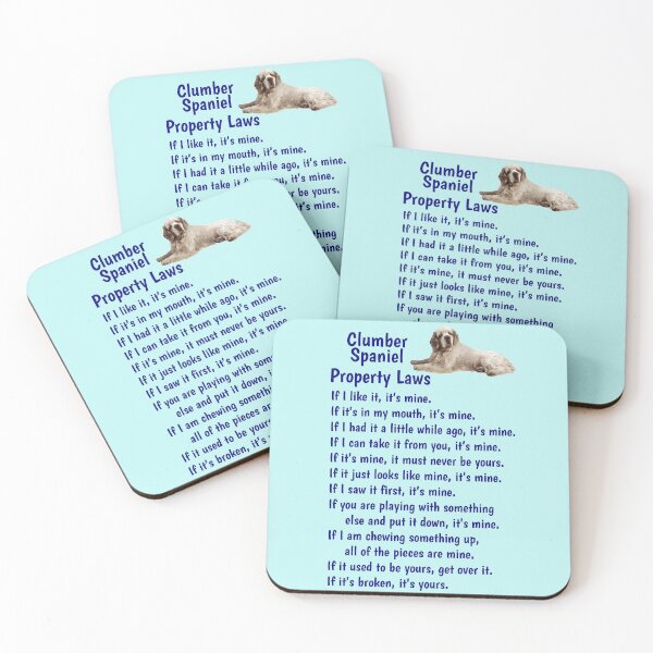 Item preview, Clumber Spaniel - property laws  designed and sold by thepetcellar.