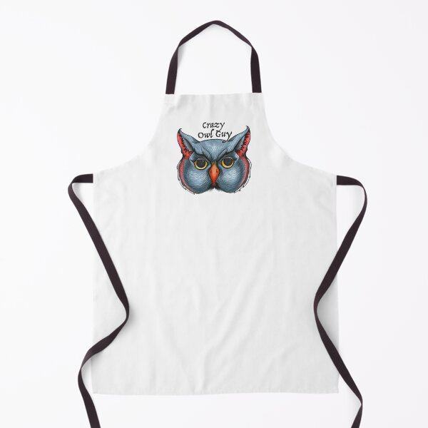 Item preview, Retro Owl Face - Crazy Owl Guy designed and sold by The White Bat.