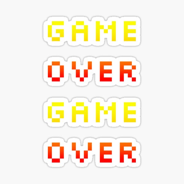 Game Over Pixel Sticker by created by South for iOS & Android