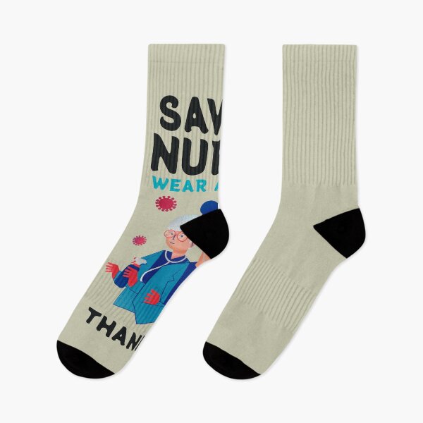 Item preview, Save A Nurse Wear A Mask Thank You designed and sold by Mrunner.