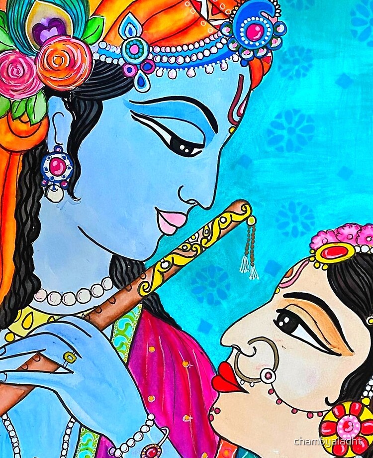 Krishna Painting Indian god Art work 