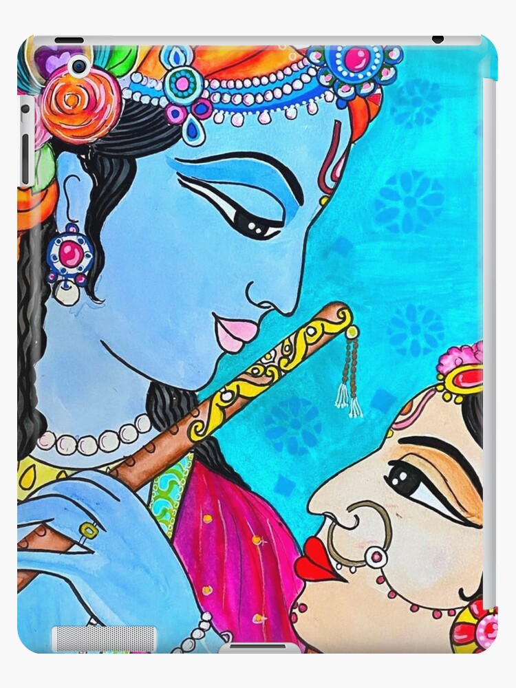 easy radha krishna art