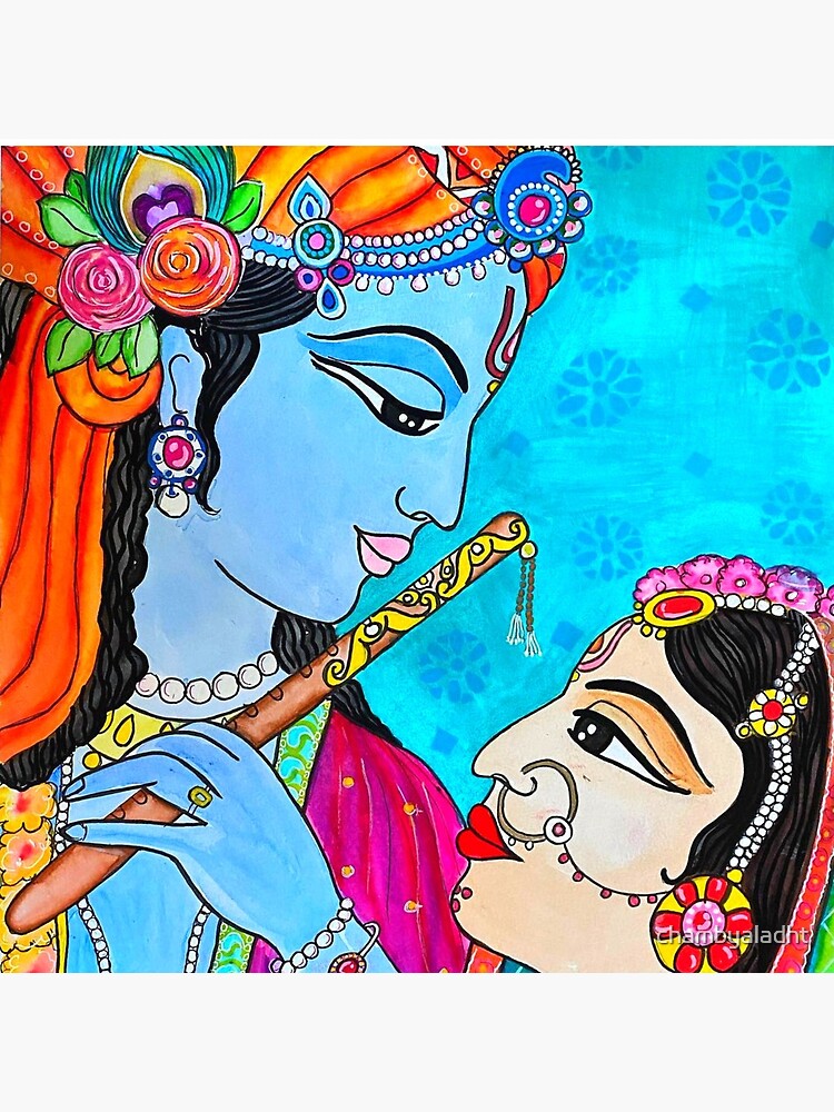 radha kanha painting