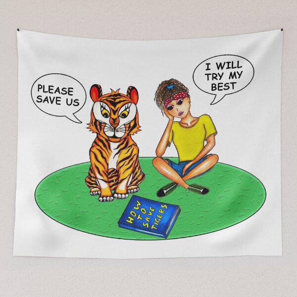 Item preview, Help save our tigers designed and sold by Pratiksha5877.