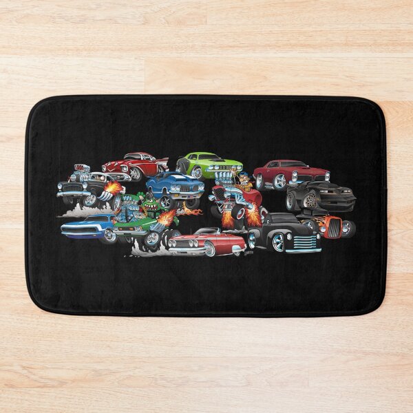 Item preview, Car Madness!  Muscle Cars and Hot Rods Cartoon designed and sold by hobrath.