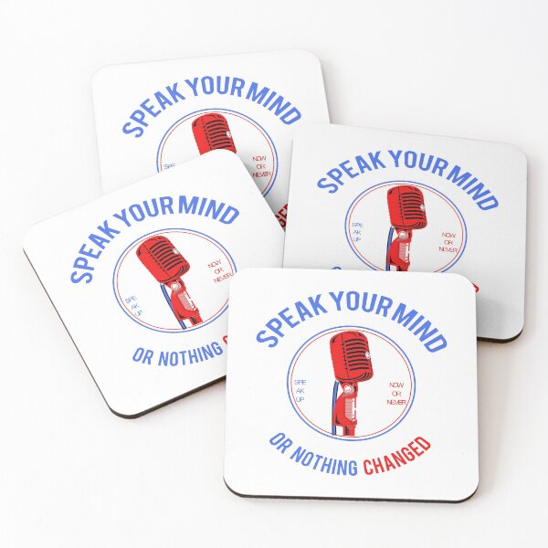 Item preview, SPEAK YOUR MIND OR NOTHING CHANGED designed and sold by ShirtMaykel.