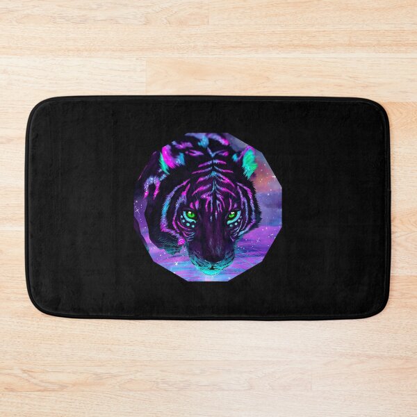 Item preview, Multicolored Psychedelic Tiger designed and sold by ArtxcL.