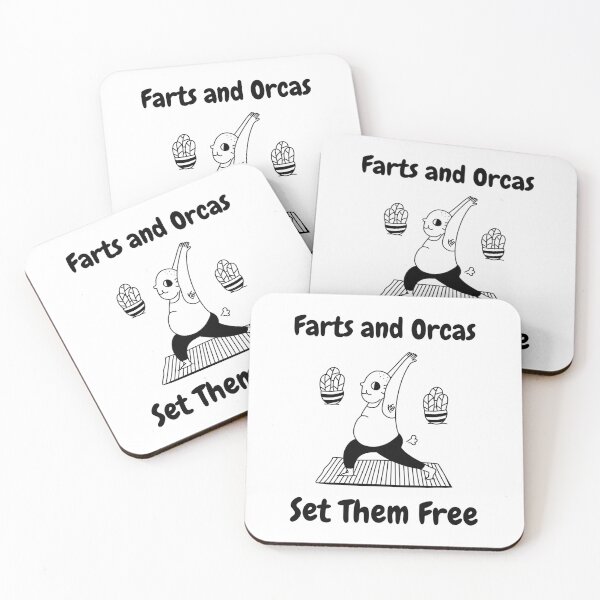 Item preview, Farts And Orcas Set Them Free Funny Saying - Yoga designed and sold by Clothing-Guru.