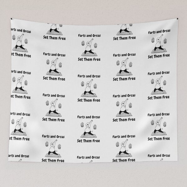 Item preview, Farts And Orcas Set Them Free Funny Saying - Yoga designed and sold by Clothing-Guru.