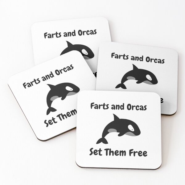 Item preview, Farts And Orcas Set Them Free Funny Saying designed and sold by Clothing-Guru.