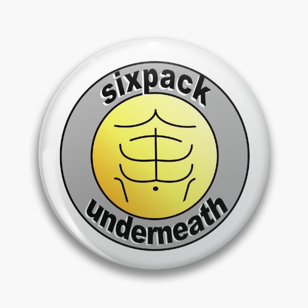 Item preview, Sixpack underneath lettering fitness logo designed and sold by Sellery-GbR.