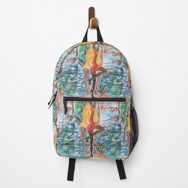Item preview, A GIRL EXPLORING WATERFALLS, WATERCOLOUR designed and sold by IvanaKada.