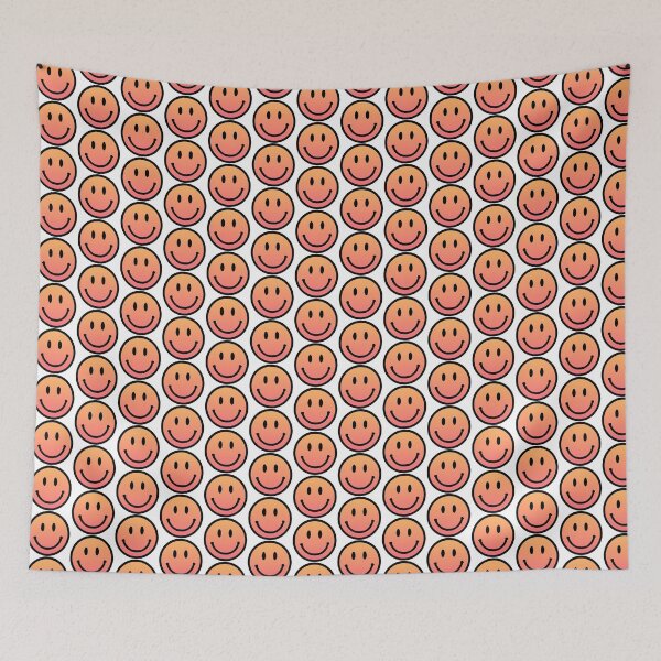 Item preview, Peach pink orange smiley face gradient designed and sold by priyankajustine.