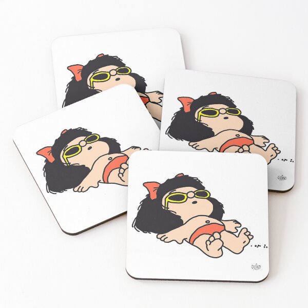 Item preview, Mafalda on the beach sunbathing color designed and sold by urantiana.