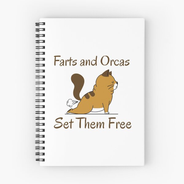 Item preview, Farts And Orcas Set Them Free Funny Saying - Yoga Cat designed and sold by Clothing-Guru.