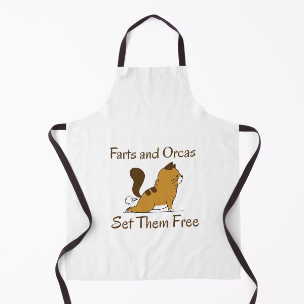 Item preview, Farts And Orcas Set Them Free Funny Saying - Yoga Cat designed and sold by Clothing-Guru.