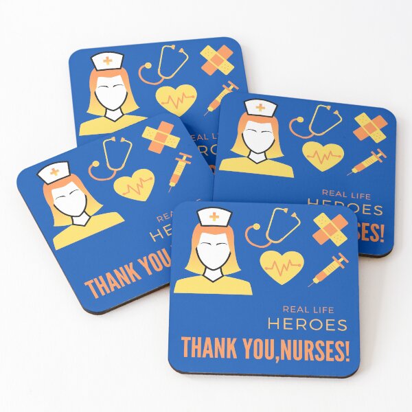 Item preview, Thank You Nurses Real Life Heroes designed and sold by BrokenUnicorn.